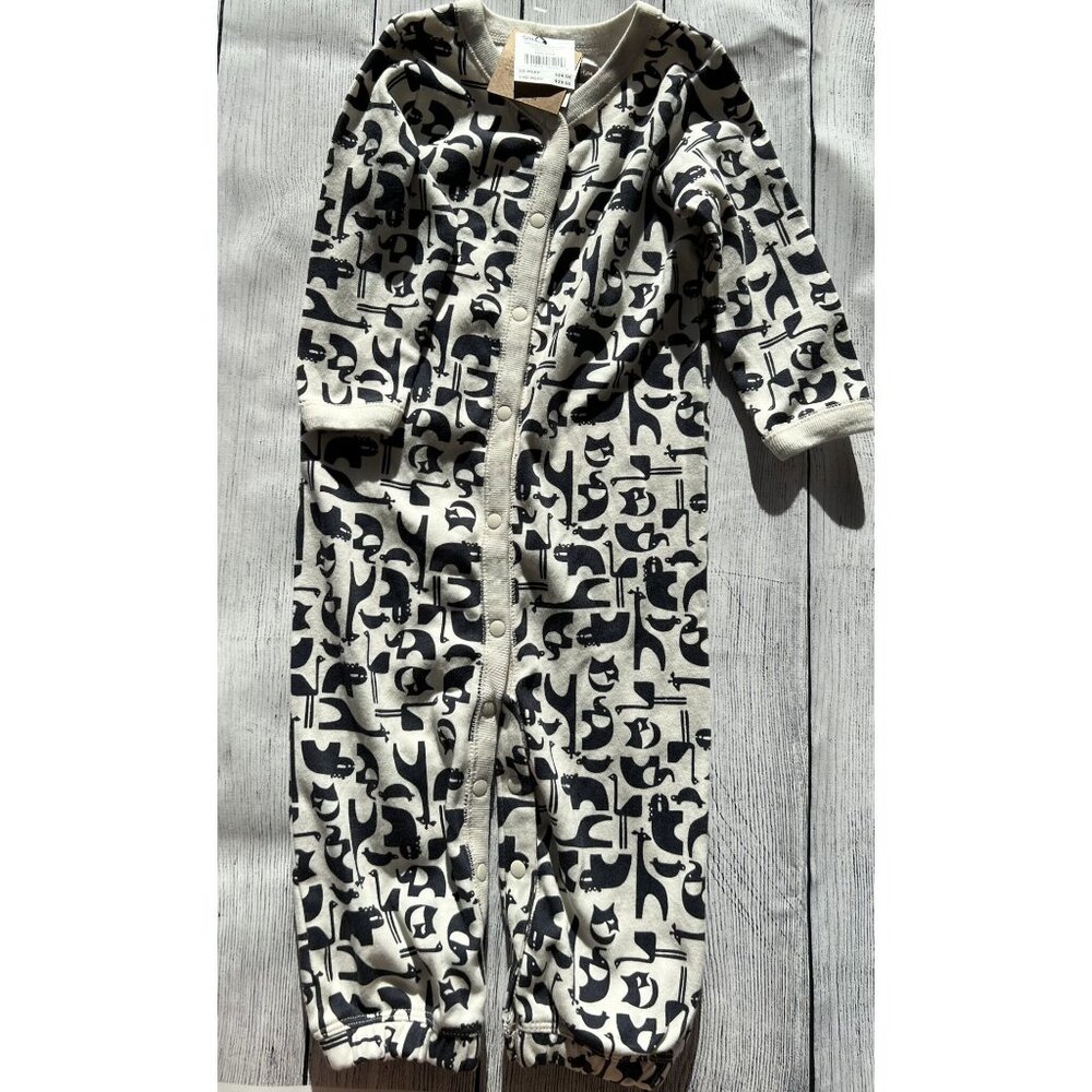 Tea Collection Button-Down Onesie